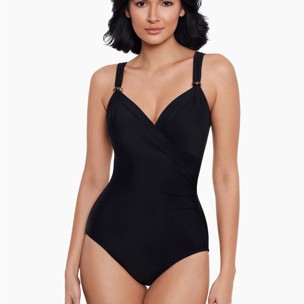 NWOT Miraclesuit Black Siren One Piece - Picture 8 of 12